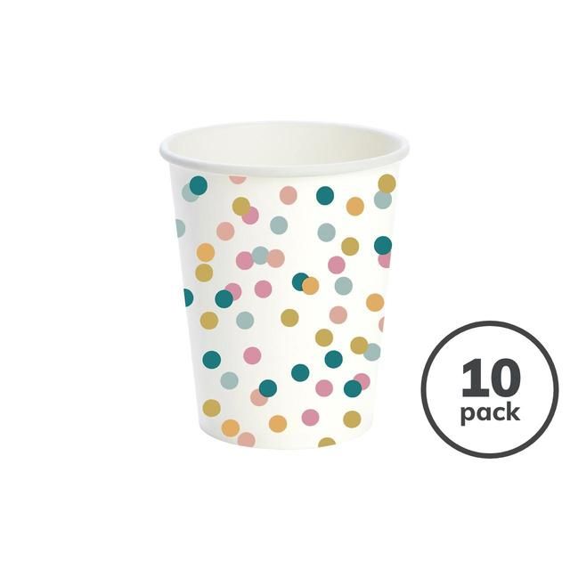 Dots Compostable Paper Cups, 240ml