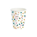 Dots Compostable Paper Cups, 240ml