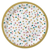 Dots Recyclable Paper Plates, 22cm