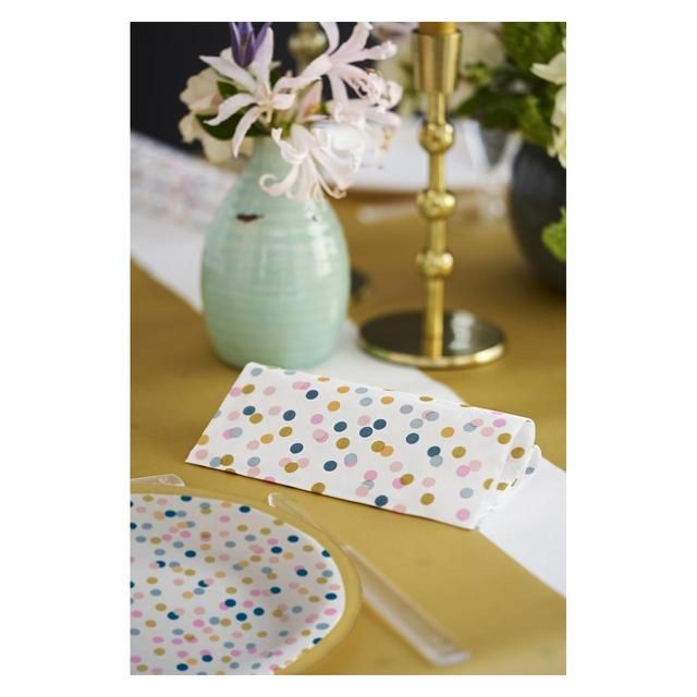 Dots Recyclable Paper Plates, 22cm