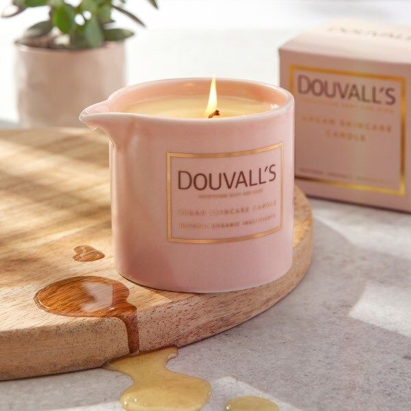 Douvall's Argan Skincare Candle, Orange &amp;amp; Frankincense 180g