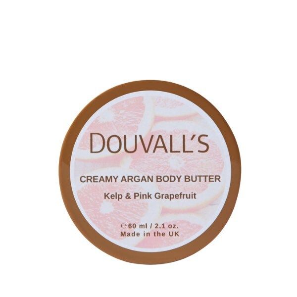 Douvall's Organic Creamy Argan Body Butter 60ml Grapefruit