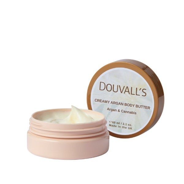 Douvall's Organic Creamy Argan Body Butter 60ml Hemp