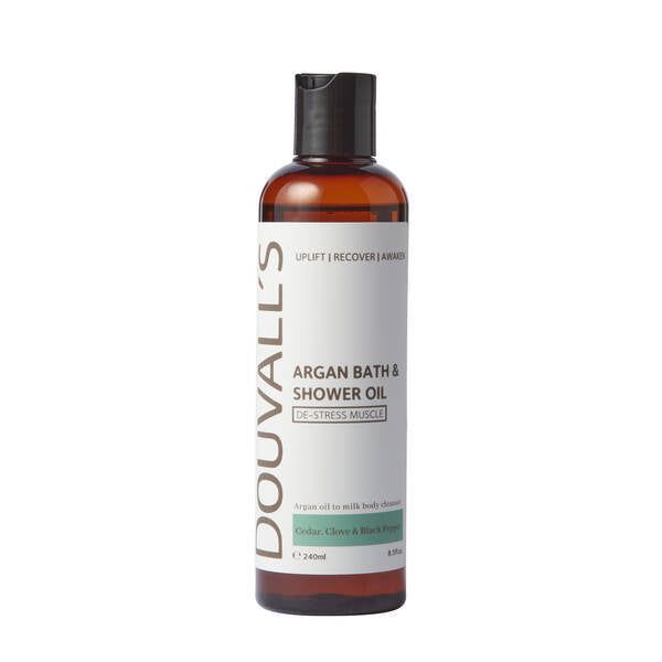 Douvalls Argan Bath and Shower oil 240ml - Muscle Ease