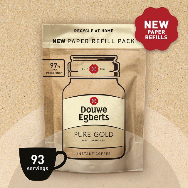 Douwe Egberts Pure Gold Instant Coffee Refill   150g