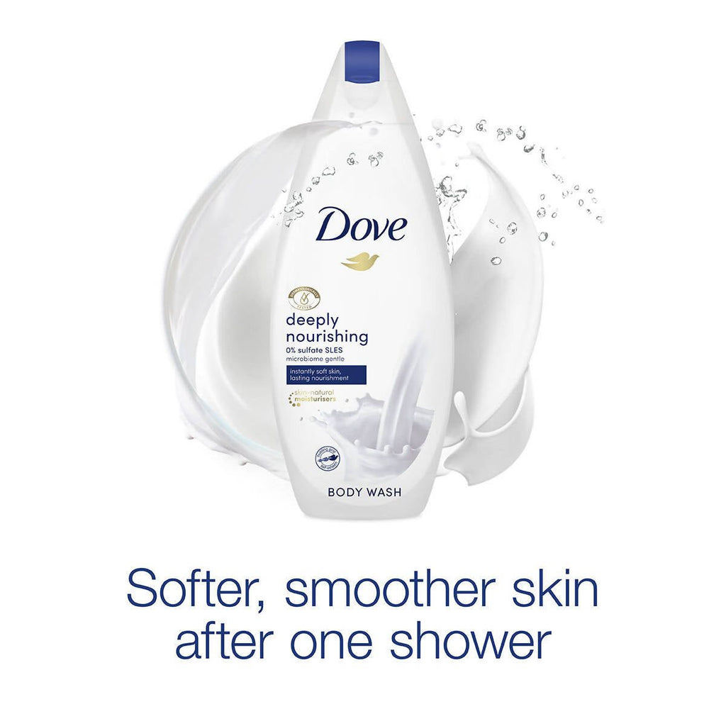 Dove Deeply Nourishing Body Wash, 6 x 450ml