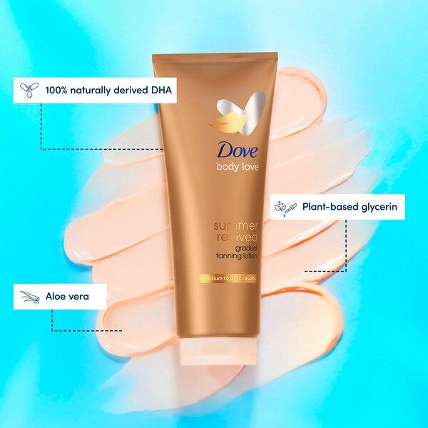 Dove Dermaspa Gradual Tan Lotion Medium To Dark 200ml