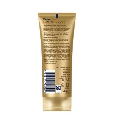 Dove DermaSpa Summer Revived Self-Tan Face Cream Fair to Medium 75ml