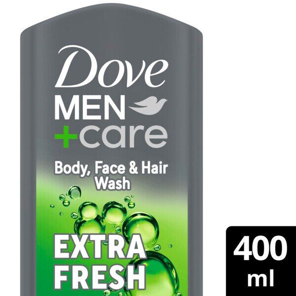 Dove Men+Care Extra Fresh 3-In-1 Hair, Body &amp;amp;Face Wash 400ml