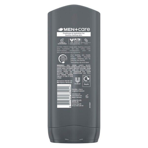 Dove Men+Care Extra Fresh 3-In-1 Hair, Body &amp;amp;Face Wash 400ml