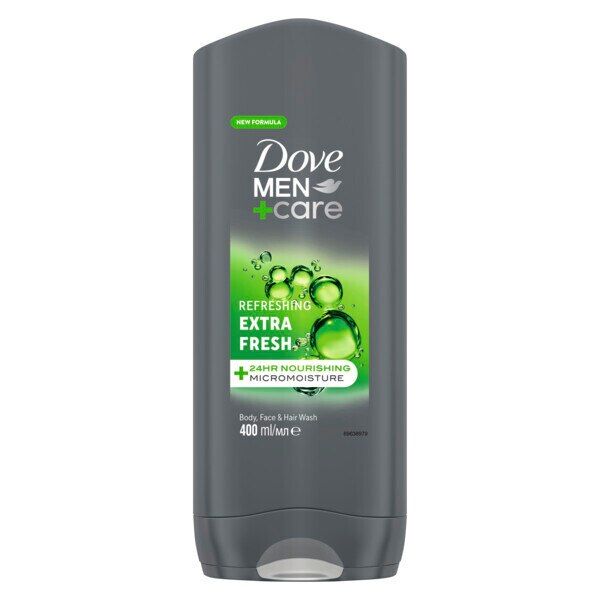 Dove Men+Care Extra Fresh 3-In-1 Hair, Body &amp;amp;Face Wash 400ml