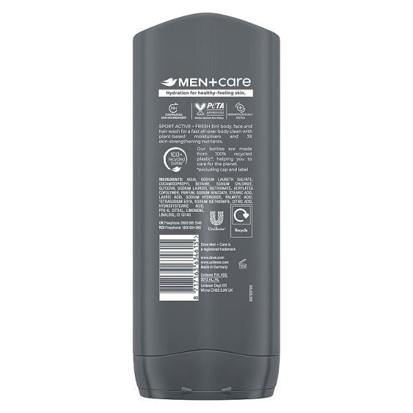 Dove Men + Care Sport Active &amp;amp; Fresh Bodywash 400ml