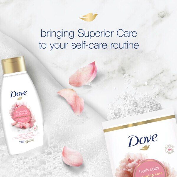 Dove Peony &amp;amp; Rose Renewing Care Foaming Bath Soak 450ml