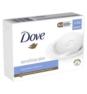 Dove Pure &amp;amp; Sensitive Beauty Bar 90 g x 2