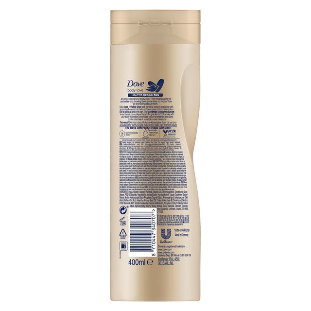 Dove Visible Glow Fair to medium self tan lotion   400ml