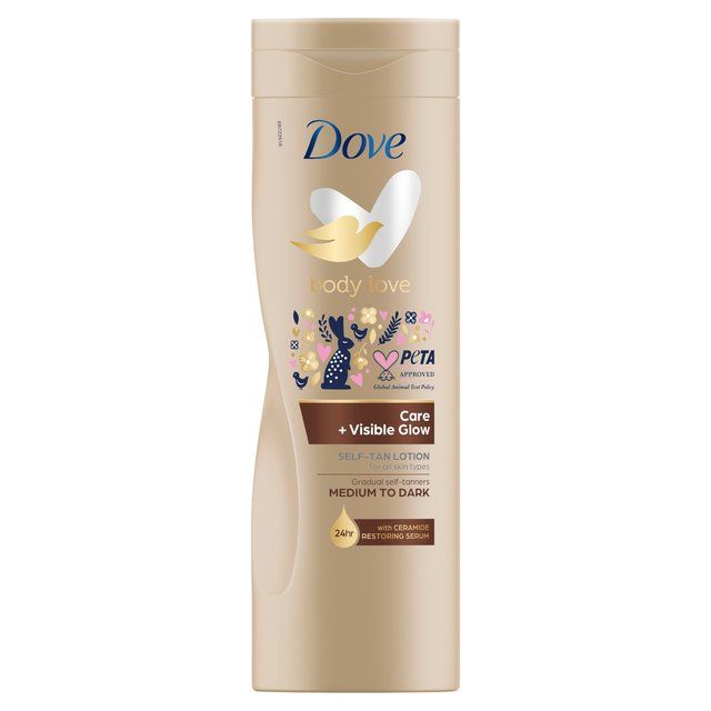 Dove Visible Glow Medium to Dark self tan lotion   400ml