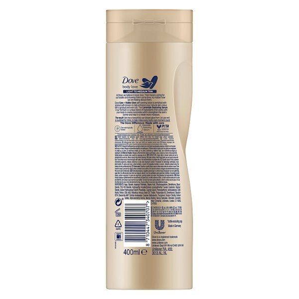 Dove Visibleglow Self-Tan Lotion Fair To Medium 400ml