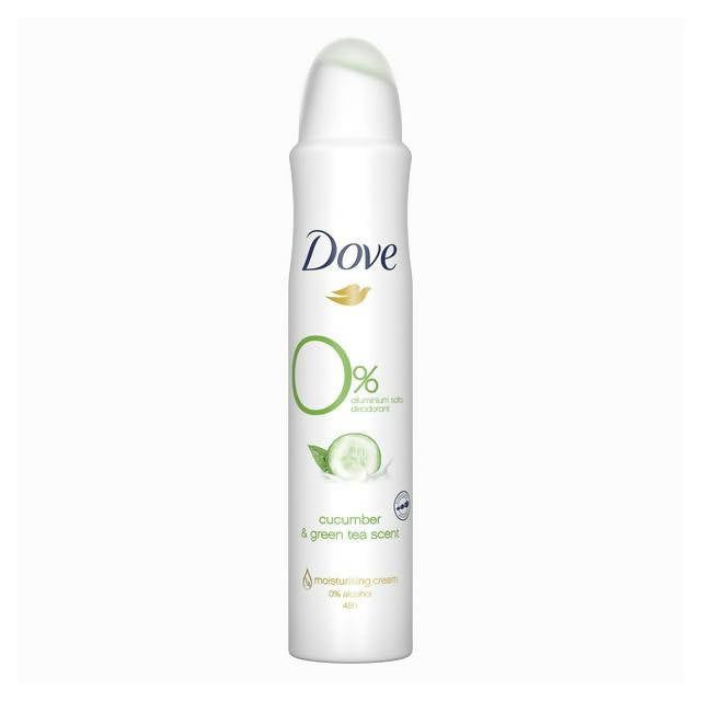 Dove Women 0% Aluminium Cucumber &amp;amp; Green Tea Deodorant Aerosol 200ml