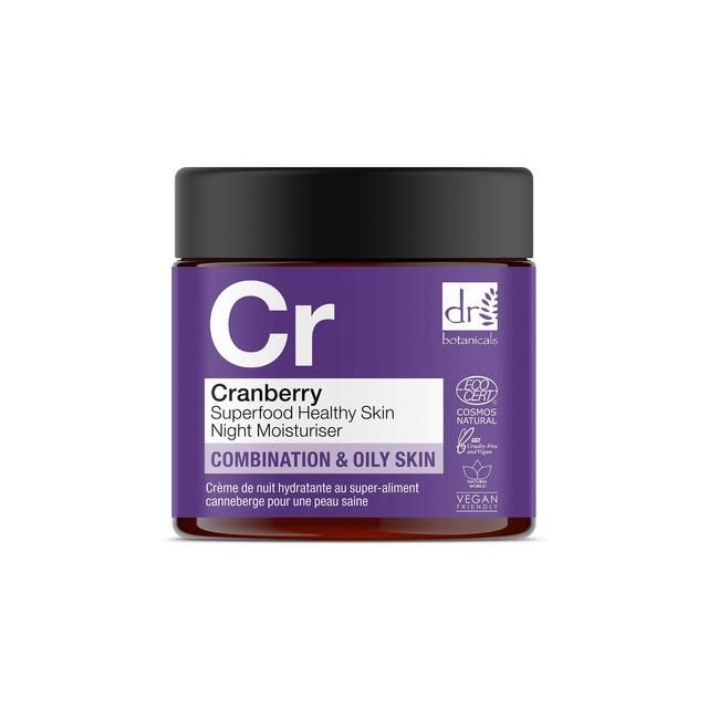 Dr Botanicals Apothecary Cranberry Superfood Healthy Skin Night Moisturiser   60ml