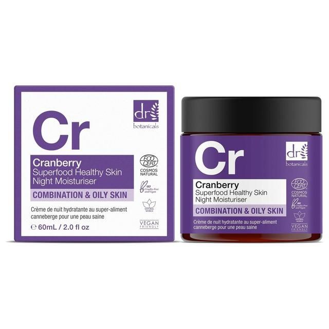 Dr Botanicals Apothecary Cranberry Superfood Healthy Skin Night Moisturiser   60ml