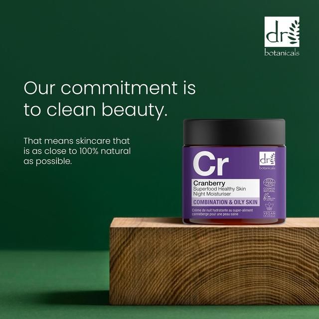 Dr Botanicals Apothecary Cranberry Superfood Healthy Skin Night Moisturiser   60ml