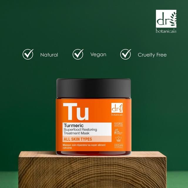 Dr Botanicals Apothecary Turmeric Superfood Restoring Treatment Mask   60ml