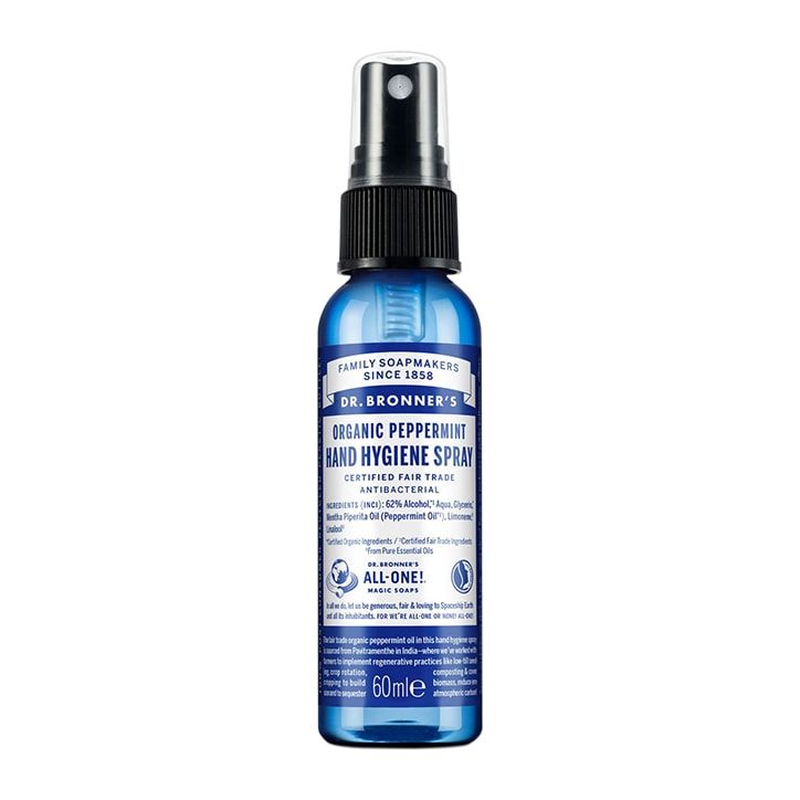 Dr. Bronner Lavender Hand Hygiene Spray 60ml Peppermint