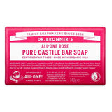 Dr Bronner Organic Rose Soap Bar - 140g