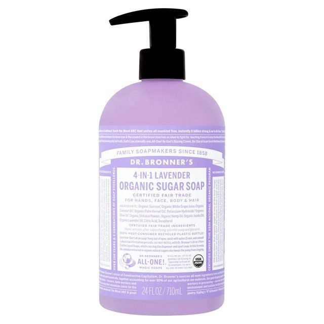 Dr. Bronner's Lavender Organic Multi-Purpose Sugar Pump Soap   708ml