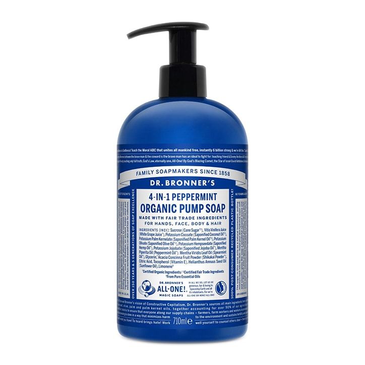 Dr Bronner's Sugar Peppermint Organic Pump Soap 710ml