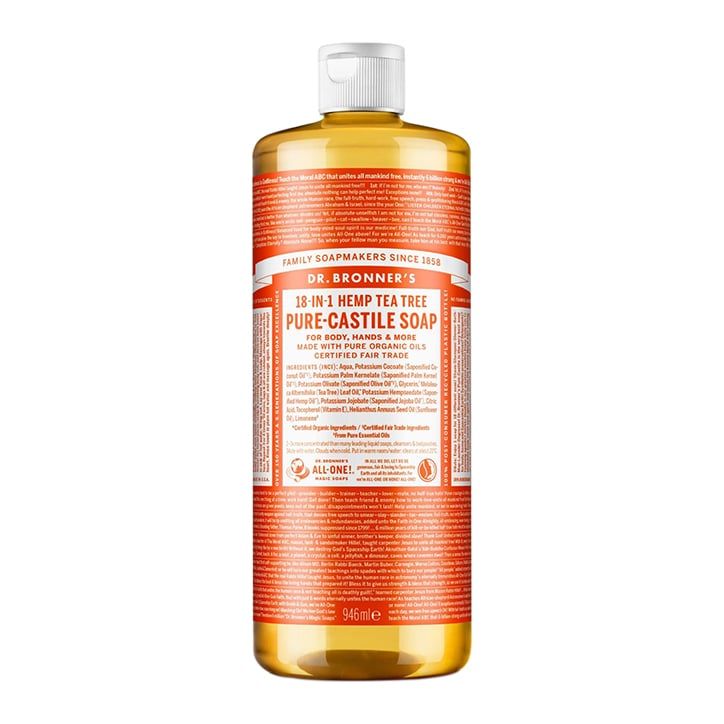 Dr Bronner's Tea Tree Pure-Castile Liquid Soap 946ml