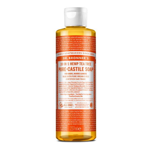 Dr Bronner Tea Tree Castile Liquid Soap - 237ml