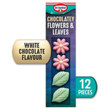 Dr. Oetker 12 Chocolate Flavour Flowers and Leaves Cake Decorations Default Title