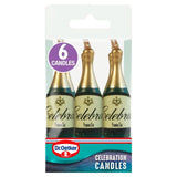 Dr. Oetker Champagne Bottle Celebration Candles   6 per pack