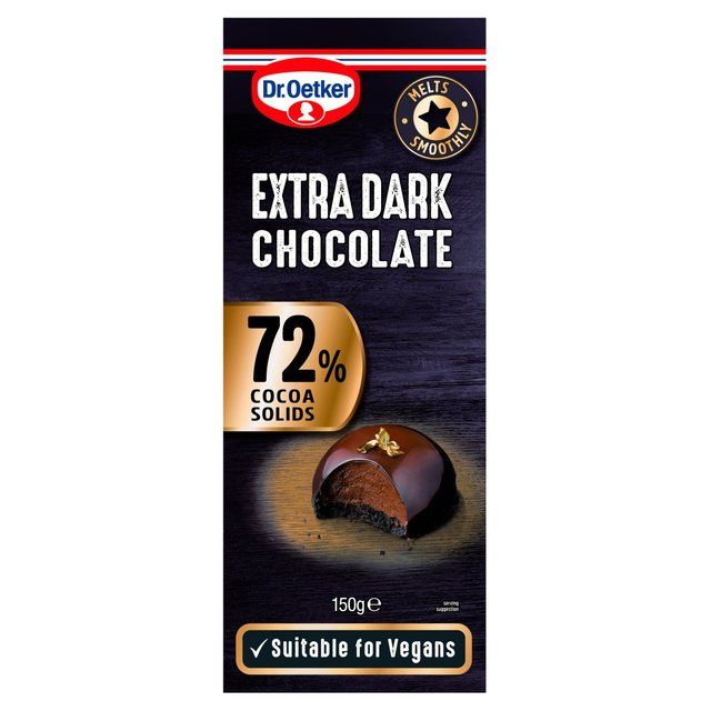 Dr. Oetker Extra Dark 72% Chocolate Bar Default Title