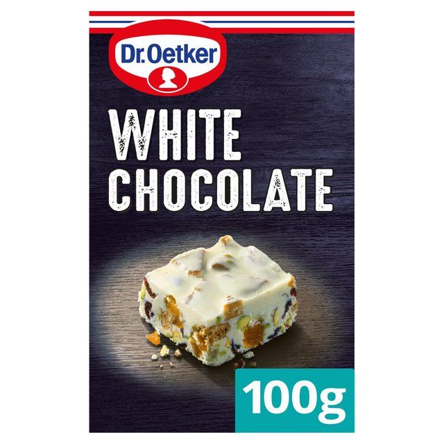 Dr. Oetker White Cooking Chocolate Bar   100g