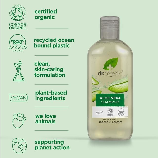 Dr Organic Aloe Vera Shampoo   265ml