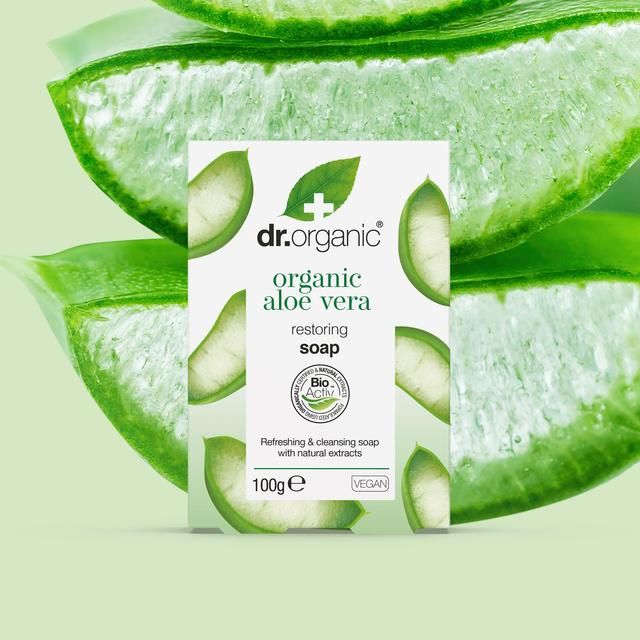 Dr Organic Aloe Vera Soap   100g