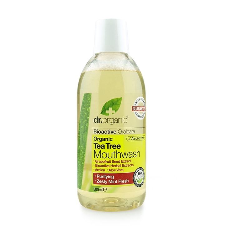 Dr Organic Antibacterial Tea Tree Mouthwash 500ml