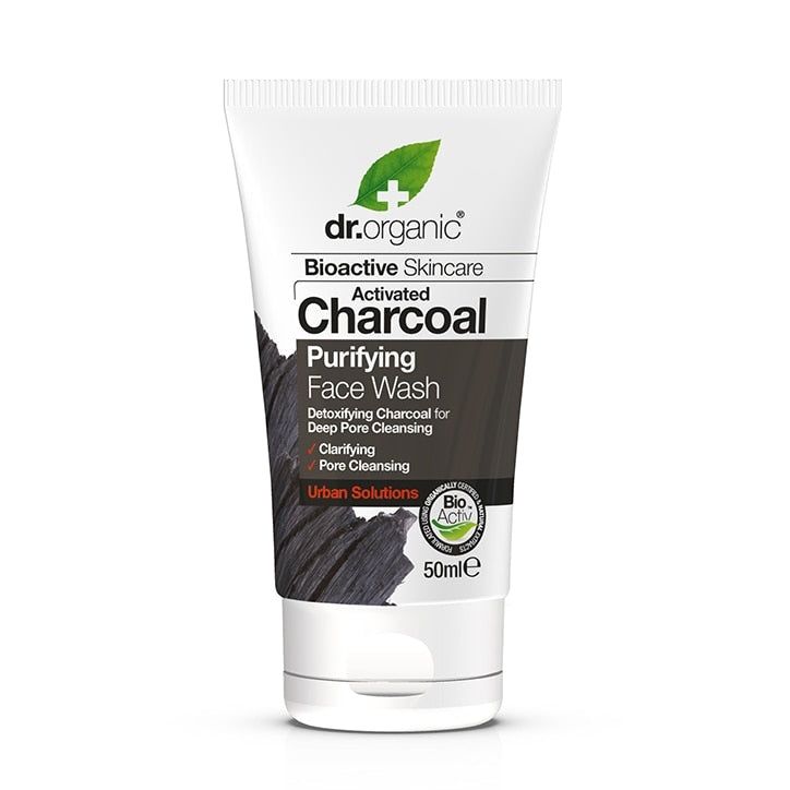 Dr Organic Charcoal Face Wash Travel Mini 50ml