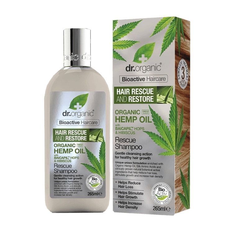 Dr Organic Hemp Oil Rescue &amp;amp; Restore Shampoo 265ml Default Title