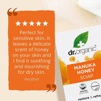 صابون Holland & Barrett Dr Organic بعسل المانوكا - اشترِ عبر الإنترنت من McGrocer