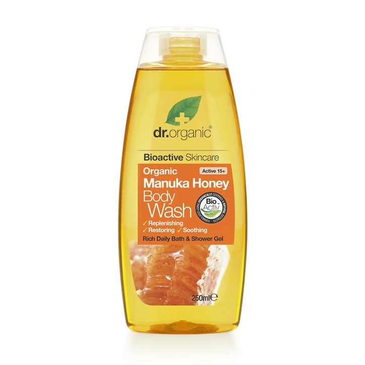 Dr Organic Moroccan Argan Oil Body Wash 250ml Manuka Honey