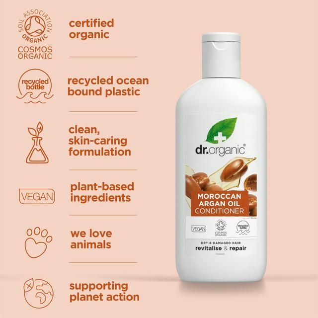 Dr Organic Moroccan Argan Oil Conditioner   265ml