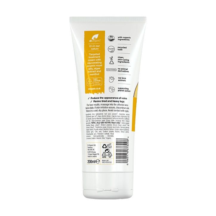 Dr Organic Royal Jelly Leg & Vein Cream 200ml