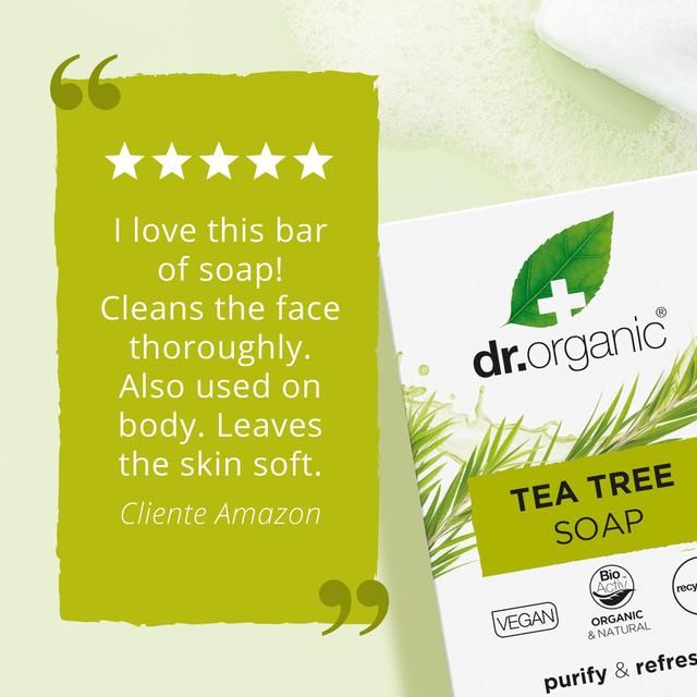 Dr Organic Tea Tree Soap   100g