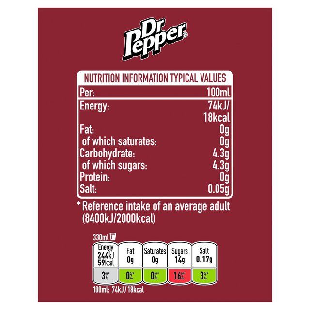 Dr Pepper   24 x 330ml