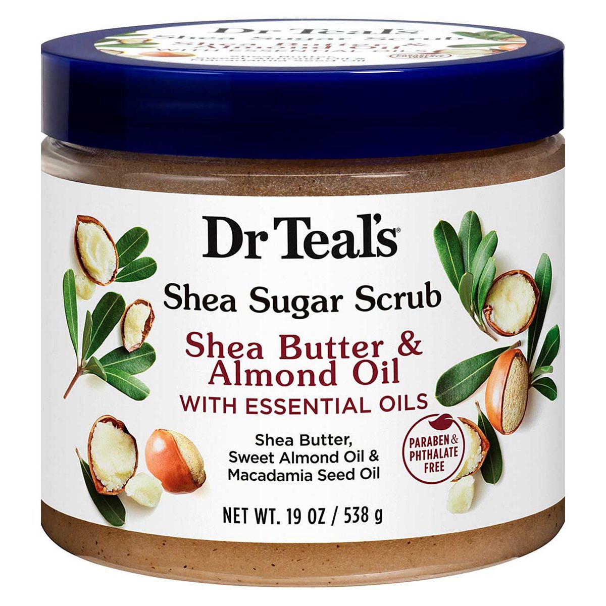 Dr Teal's Shea Butter &amp;amp; Almond Oil Body Sugar Scrub 538g