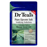 Dr Teals Pure Epsom Salt Soaking Solution with Hemp Seed Oil 1.36kg