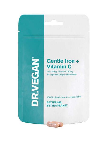 DR.VEGAN Gentle Iron &amp;amp; Vitamin C | 30 Day Supply